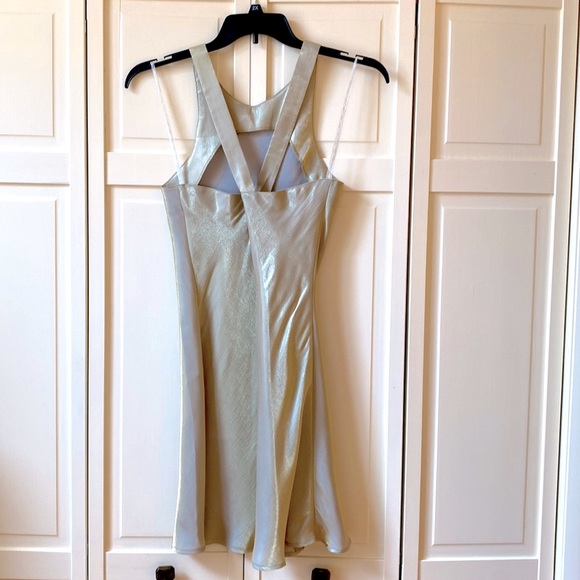 Vintage Roberta Gold Shimmer Slip Dress Wow! - Picture 2 of 3